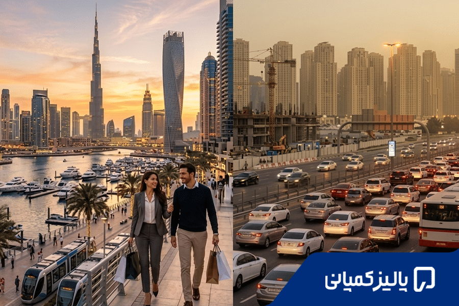 مزایا و معایب زندگی در دبی: بررسی فرصت‌ها، چالش‌ها و واقعیت‌ها