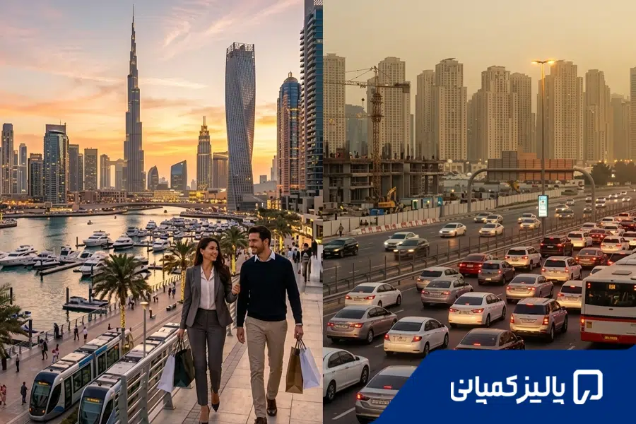 مزایا و معایب زندگی در دبی: بررسی فرصت‌ها، چالش‌ها و واقعیت‌ها