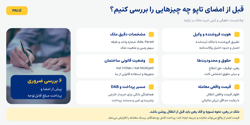 تاپو چیست؟ راهنمای کامل سند تاپو در ترکیه، انواع، هزینه و مراحل دریافت تاپو چیست؟ راهنمای کامل سند تاپو در ترکیه، انواع، هزینه و مراحل دریافت