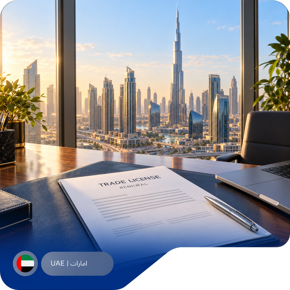 تمدید لایسنس شرکت در دبی